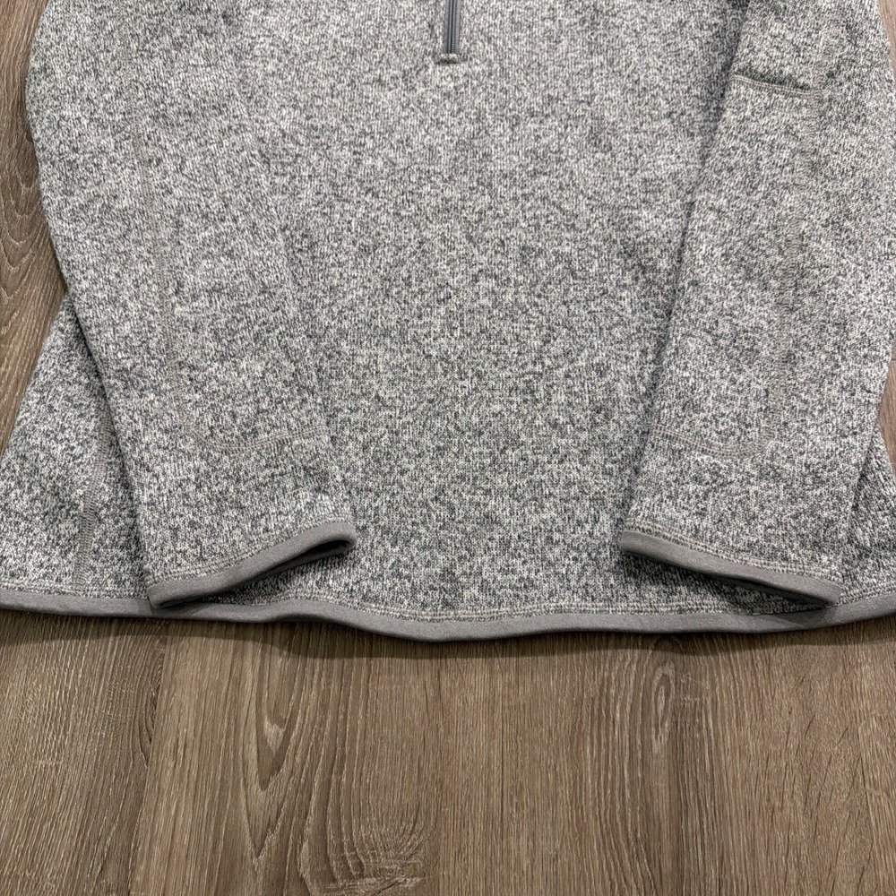Womens Patagonia Better Sweater Large Gray Heather 1/4 Zip Fleece Pullover - Picture 2 of 12